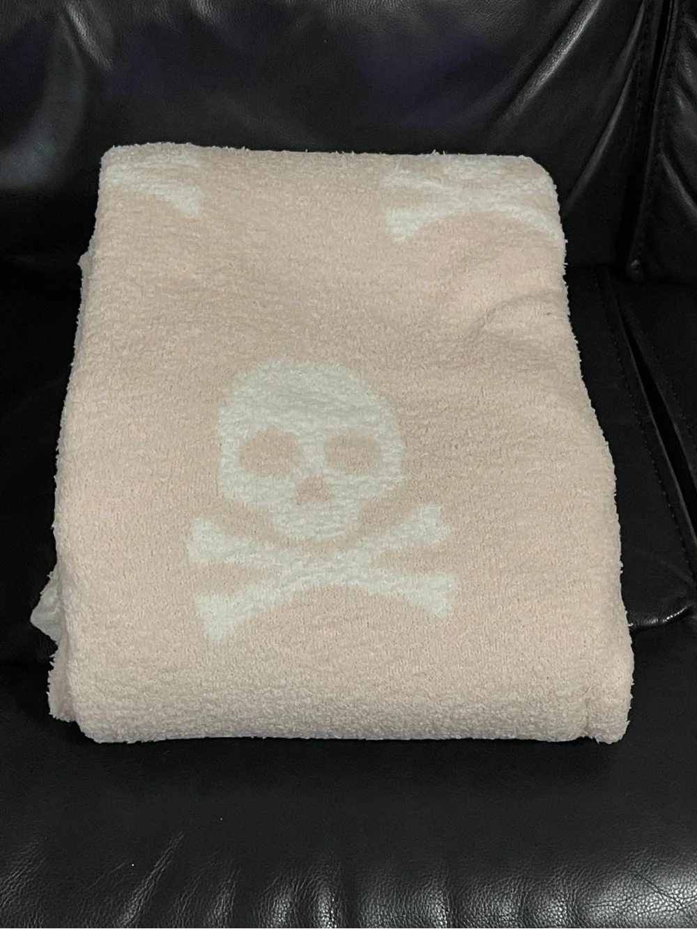 Cupcakes and Cashmere Pink Skull Throw - Halloween Pink Skulls Throw